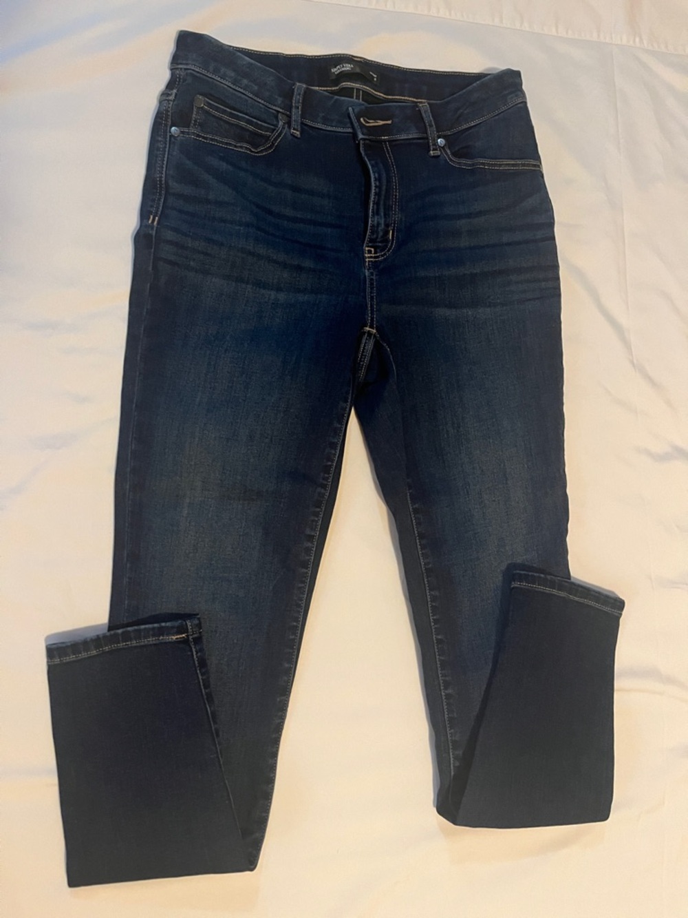 Simply Vera Vera Wang Women's Dark Blue Skinny Jeans